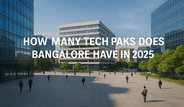 Aerial view of Bangalore's major tech parks showcasing growth in 2025 infrastructure
