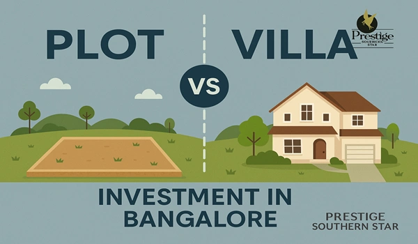 Comparison of plot vs villa investment options in Bangalore real estate market